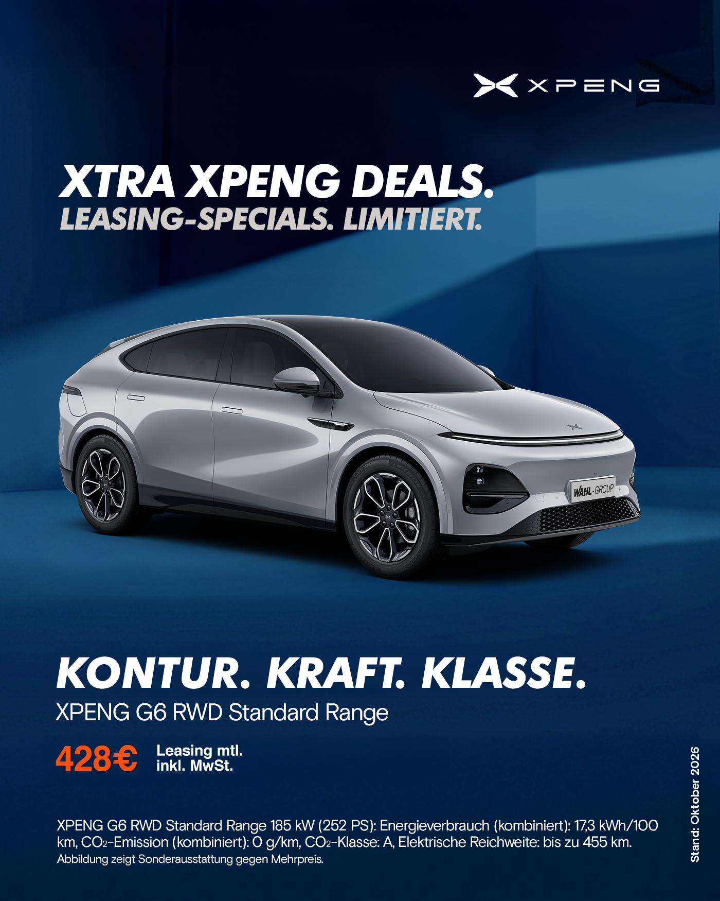 XPENG G6 — Angebot des Monats bei Wahl-Group