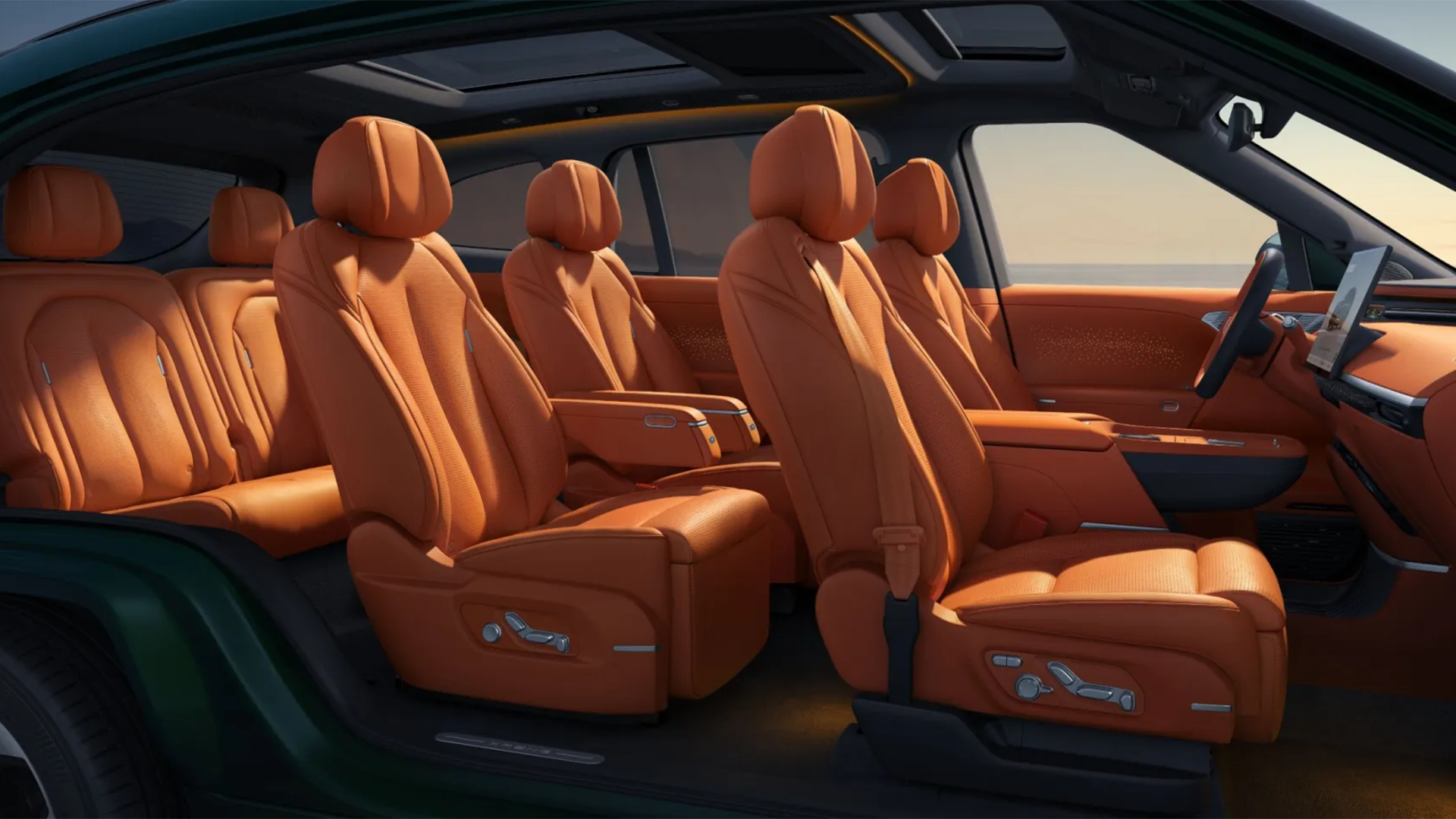 XPENG G9L Tangerine Interieur